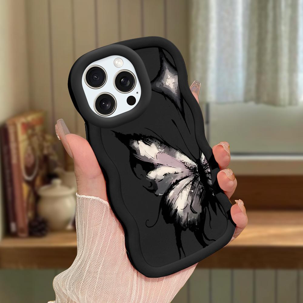 Чехол для телефона Macaron из мягкого силиконового материала с большой волной и кромкой, противоударный защитный резиновый чехол для iPhone Samsung Huawei Honor Xiaomi Redmi OnePlus Moto