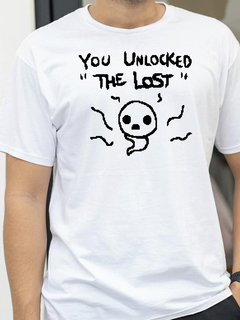 Вы разблокировали футболку 'The Lost TShirt' Модная графическая футболка женская Классическая футболка с круглым вырезом и коротким рукавом летняя повседневная Дышащая свободная футболка