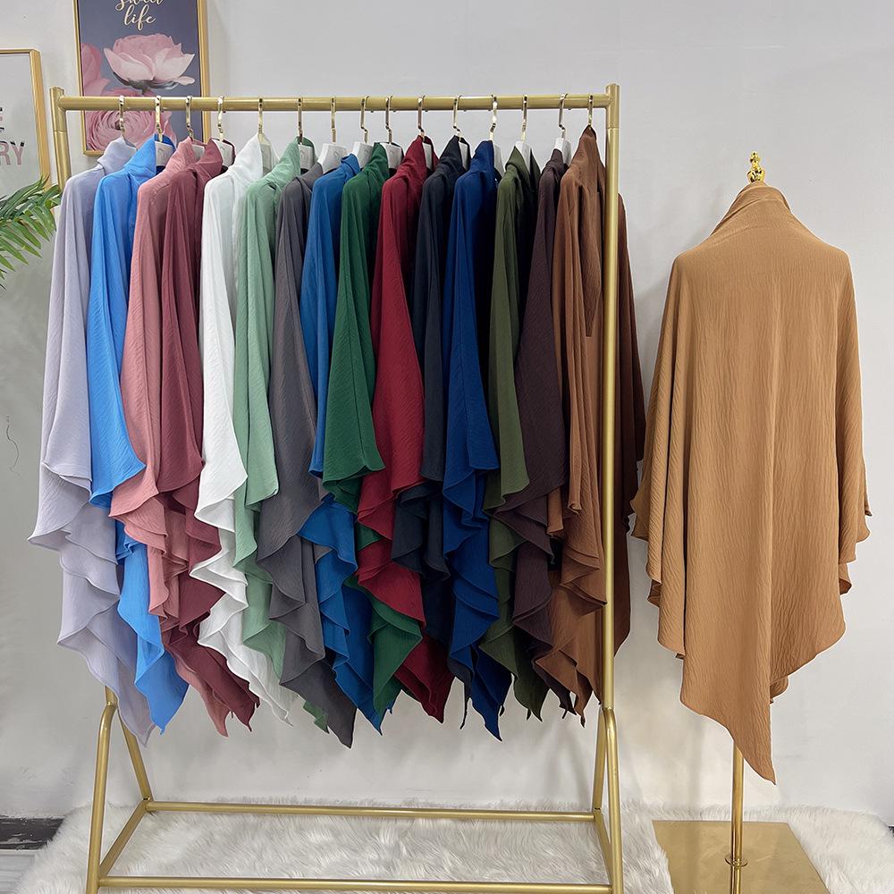 Loriya 2023 Solid Color Middle Eastern Headscarf, Large Size (Dubai, Turkey) Model HJ907