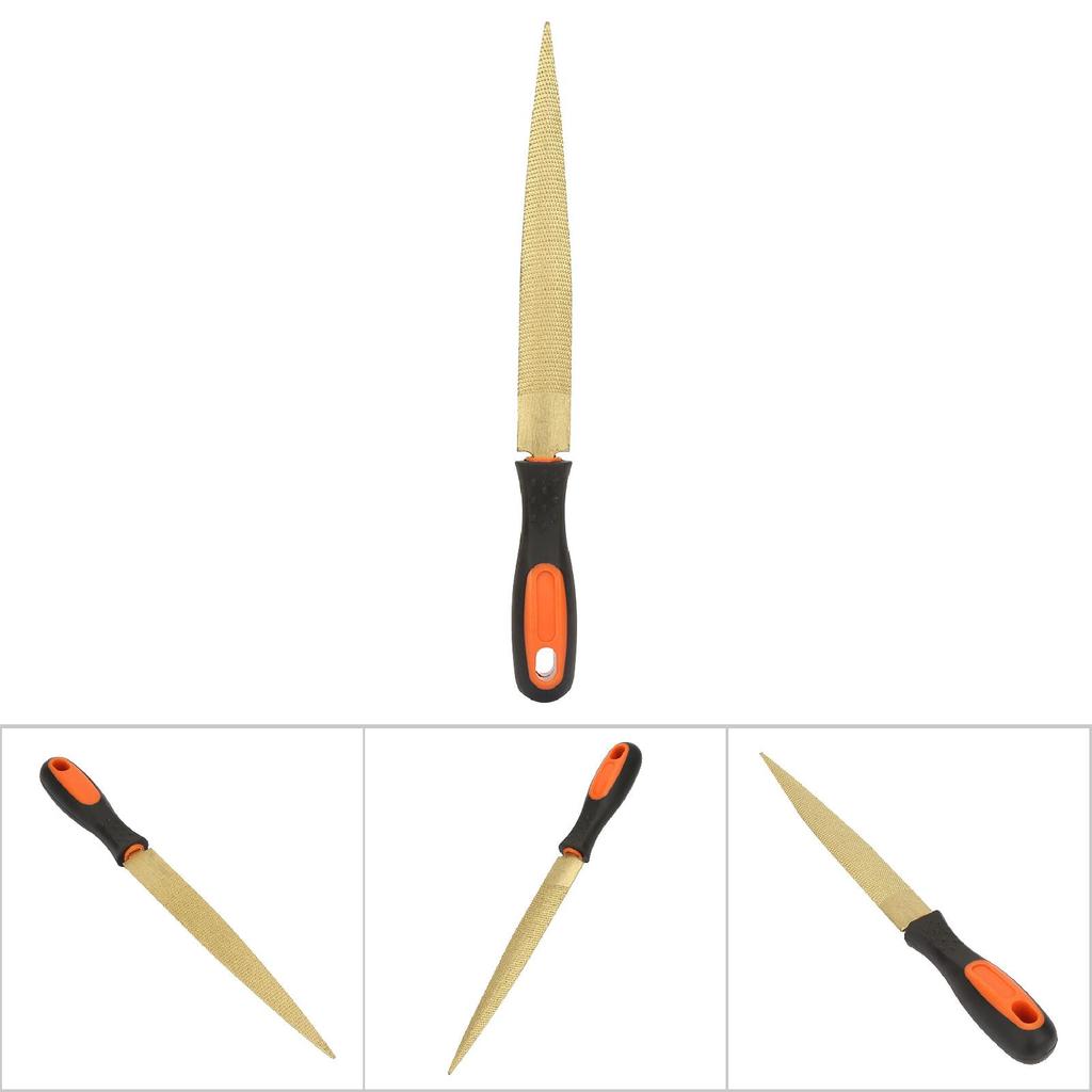 Деревообработка Золотой Двусторонний Напильник Твердая Древесина Ручной Резак Инструмент для Резьбы по Дереву Мелкие Зубья(8 дюймов)