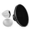 30cm 11.8in Standard Reflector Beauty Dish Bowens Mount with White Diffuser Reflector Honeycomb Grid for Studio