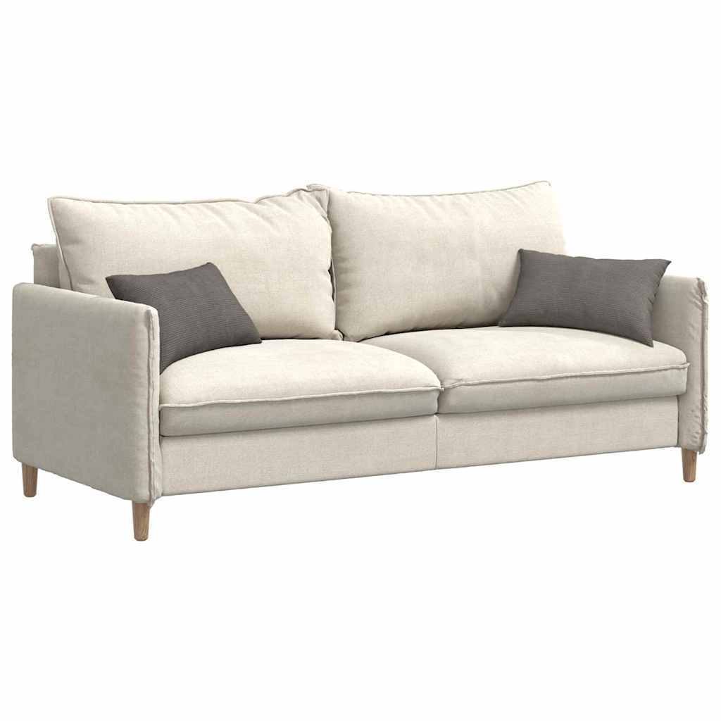 Sofa Cushions 2 Pieces Light Grey 50 x 30 cm Cord Fabric