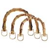 PATIKIL Bamboo Handbag 3pcs 3 Sizes Replacement Handmade Handbag Handles with Metal Buckle for Tote Bag Purse Making Decoration Handles, U-Shaped