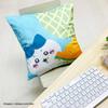 MORIPiLO Chiikawa Cushion Cover Melon Backrest Cushion Small and Cute Morishita Makura (Hachiware Green) 45x45cm, Cute, Soft, Cover, Stylish,