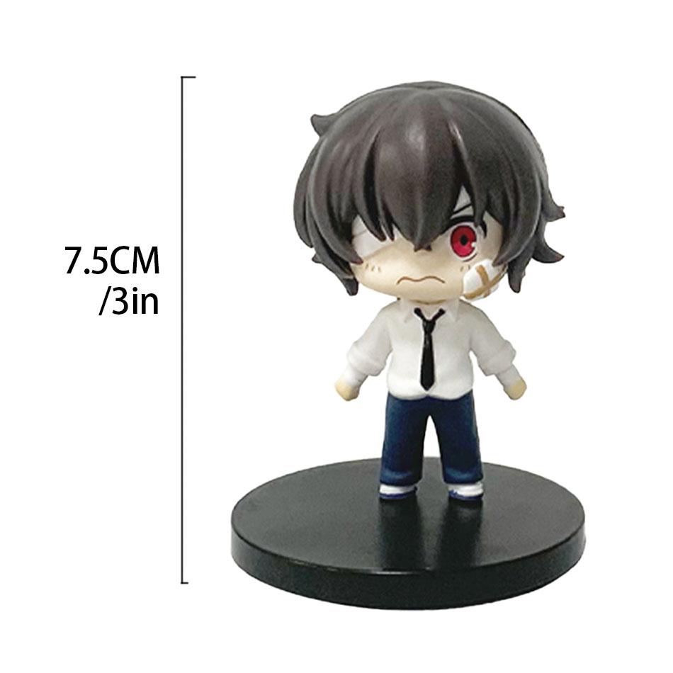 Новая фигурка Dazai Osamu из Bungo Stray Dogs 7 см Японские фигурки из мультфильмов Коллекция Милые игрушки