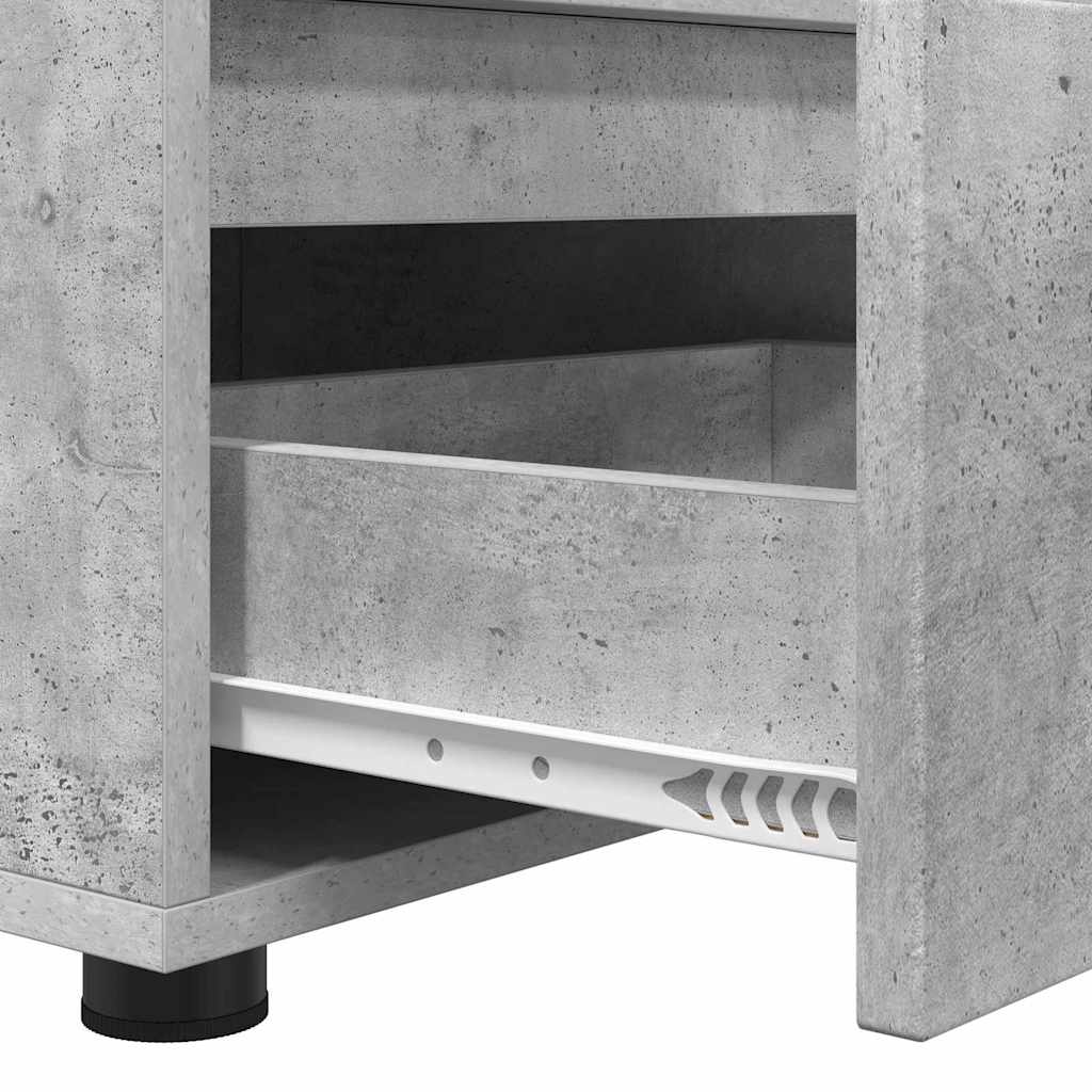TV Stand Concrete Grey 100 x 48 x 43 cm Particleboard