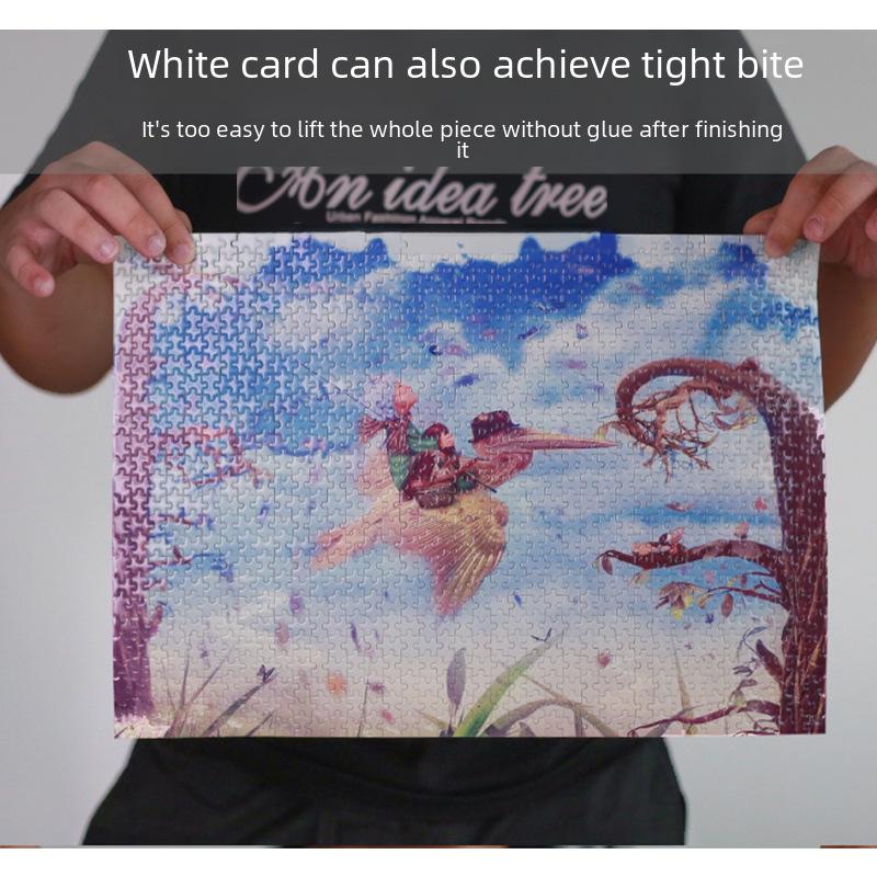 «Белая карточка Мини Пазл Большая волна Канагава 1000-элементный - Плотно прилегающие, без свободных элементов»