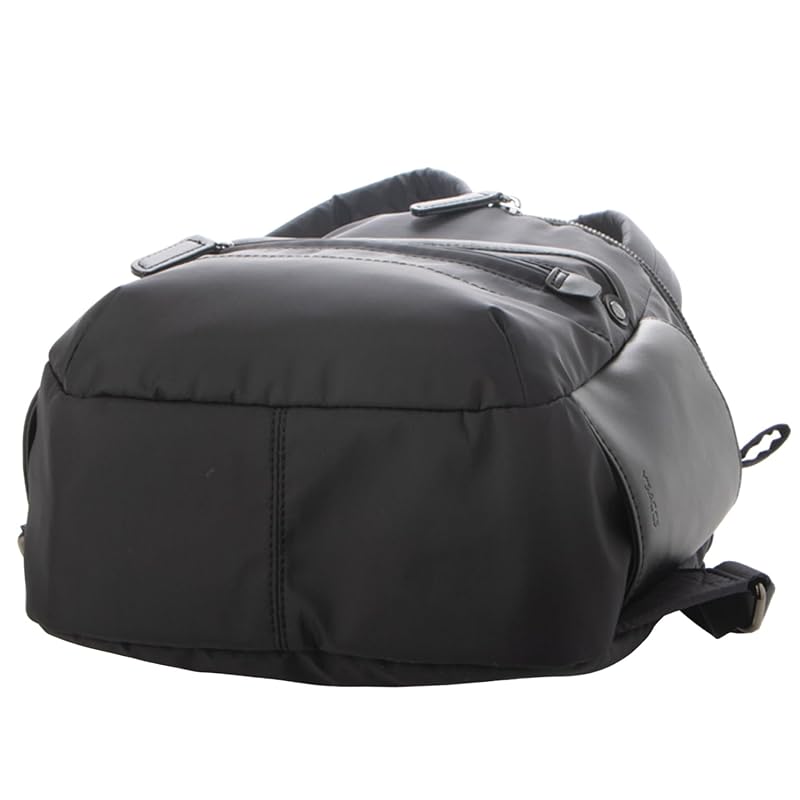 [Isaac] backpack [Nylon taffeta x recycled leather] daily mini backpack ladies 2002705 Dark gray (15)