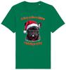 Kids French Bulldog Christmas T-Shirt Santa Dog Woof Wishes Dogs Stocking Filler