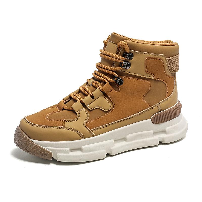 Модные зимние новые зимние ботинки на толстой подошве для спорта и отдыха, модные ботинки из хлопка и бархата, мужская обувь, роскошные кроссовки Zapatos Mujer