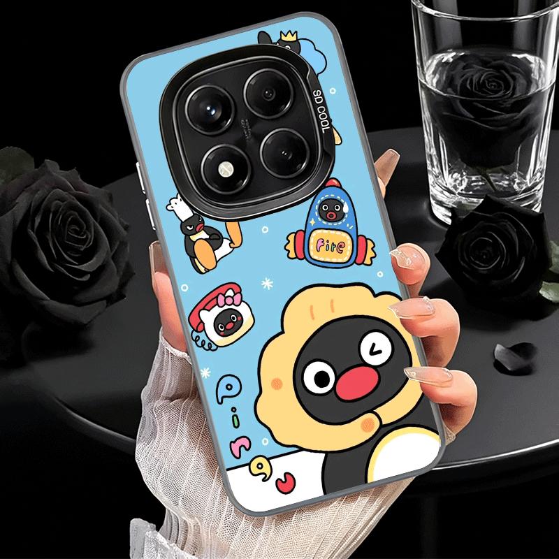 Cartoon P-Pingu Penguin Soft Phone Case for Xiaomi Redmi Note 13 14 15 Pro Plus 12S 12 11S 11 11T 10S 10 Shockproof Cover Back S