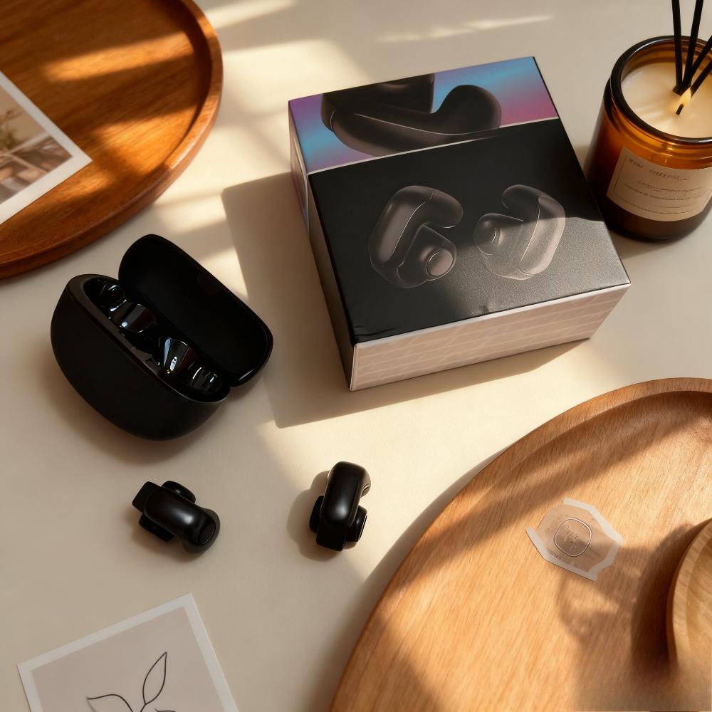 JYL TS Открытые клипсовые наушники V12 Bluetooth 5.3 Спорт Игра Прямая трансляция Чистый звук Надежная посадка
