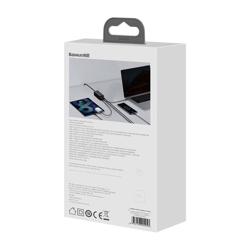 Ładowarka Sieciowa Baseus Gan3 Pro 2Xusb-C + 2Xusb, 100W (Czarna)