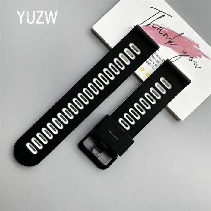 Ремешок для часов 20 мм для Garmin Vivoactive 5 3/Venu 2 Plus/SQ/Vivomove Trend/Forerunner 245 645, музыкальный спортивный силиконовый умный браслет