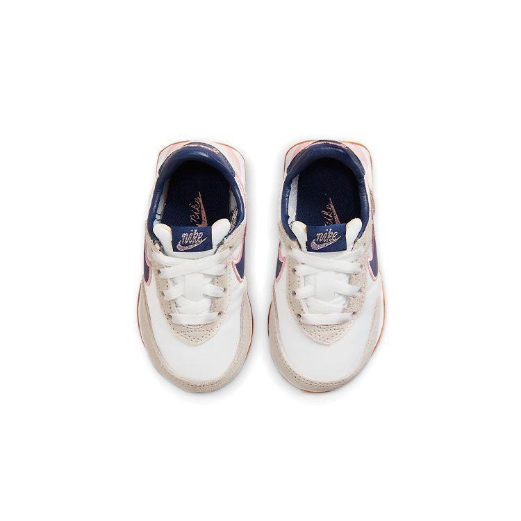 Nike Waffle Trainer 2 SE TD Lettermans Jacket Baby Sneakers White Pink-Glaze Summit-White DJ0347-100