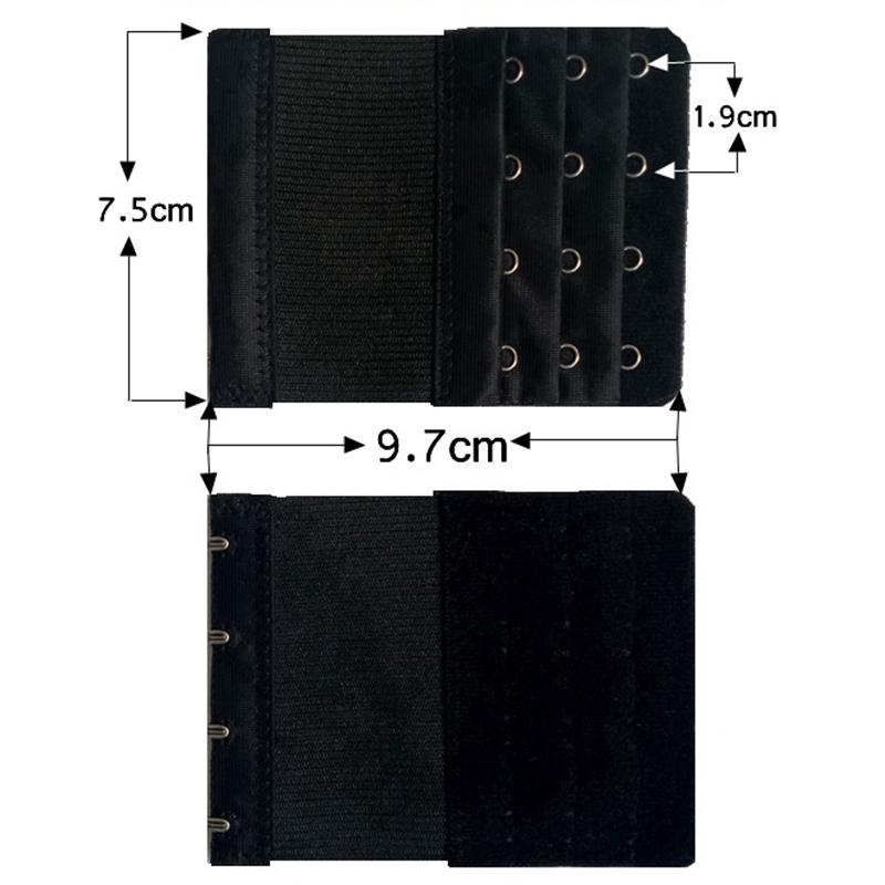 Удлинители для бюстгальтера, удлинитель с пряжкой для бюстгальтера, 3 ряда, 4 крючка, удлинитель для бюстгальтера, швейный инструмент, женское нижнее белье, удлиненные удлинители для бюстгальтера с крючками