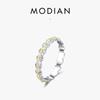 Кольцо из стерлингового серебра 925 пробы Modian с цветком маргаритки - Универсальный дизайн подсолнуха в японско-корейском стиле для женщин