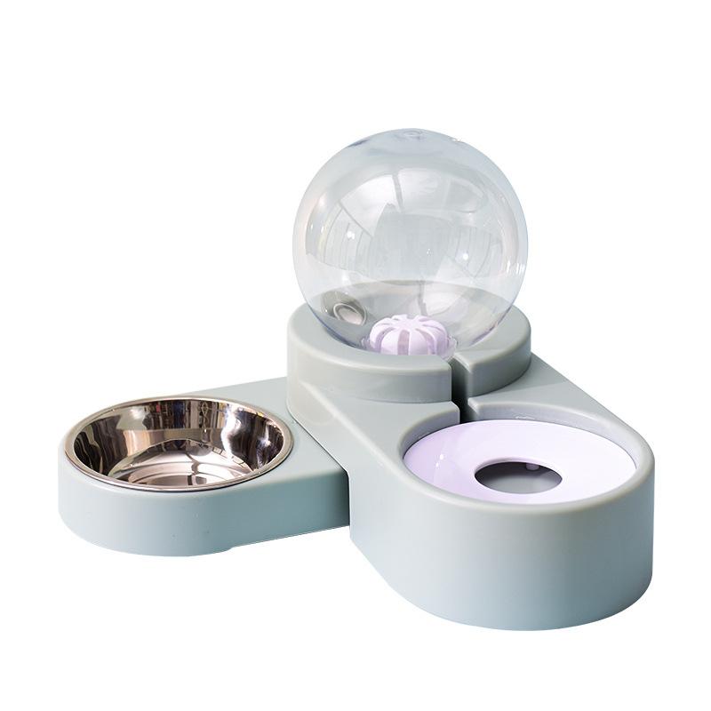 Cat automatic feeder Pet water dispenser Cat food bowl Large capacity water feeder Dog water dispenser Flow feeding