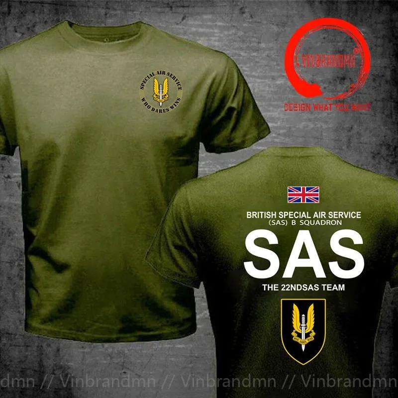 Британская Special Air Service Унисекс Футболка Великобритания Sas Снайпер Футболка Унисекс Соединенное Королевство Мода Повседневная Мужская Одежда Летняя Футболка