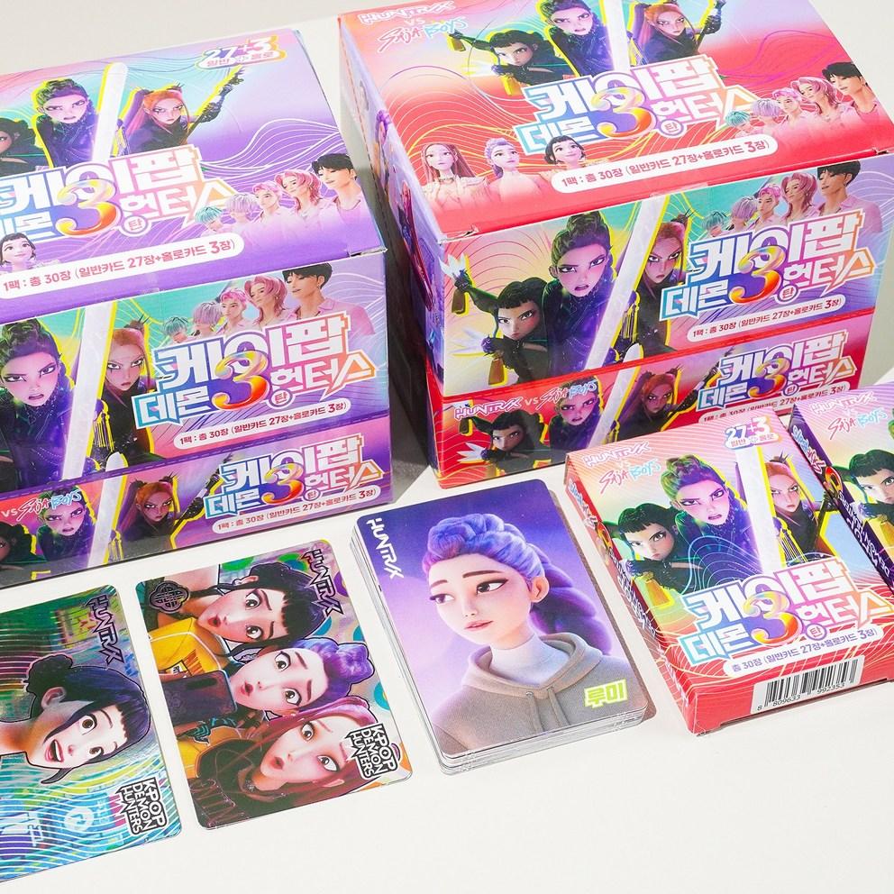 K-pop Охотники на демонов Набор голографических фотокарточек из 30 штук Kedehun Фотокарточки с персонажами, Набор из 6 штук