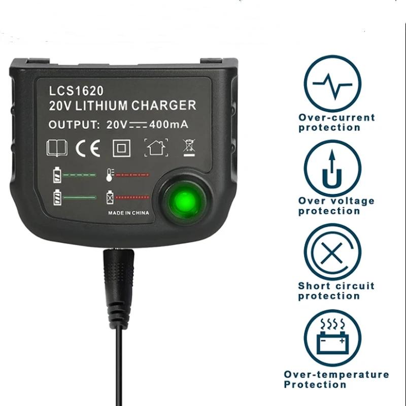 Зарядное устройство для литиевых аккумуляторов Black&Decker 10,8 В 14,4 В 18 В 20 В серии LBXR20 Инструмент для зарядки аккумуляторов электрической дрели-шуруповерта