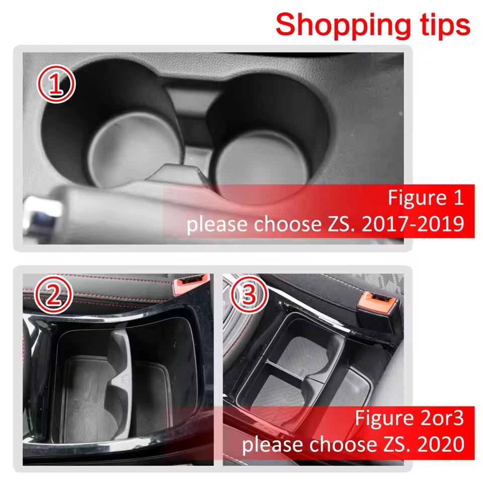 Anti-Slip Gate Slot Cup Mat for MG ZS 2017 - 2025 Door Groove Pad Cup Holder Car Interior Accessories Rubber