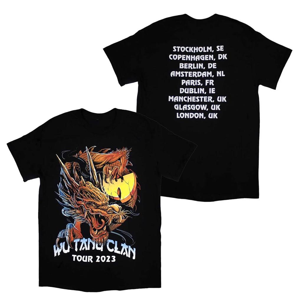Pop Summer WuTang Clan Hip Hop Group American Retro Loose ShortSleeved TShirt for Unisex and Women