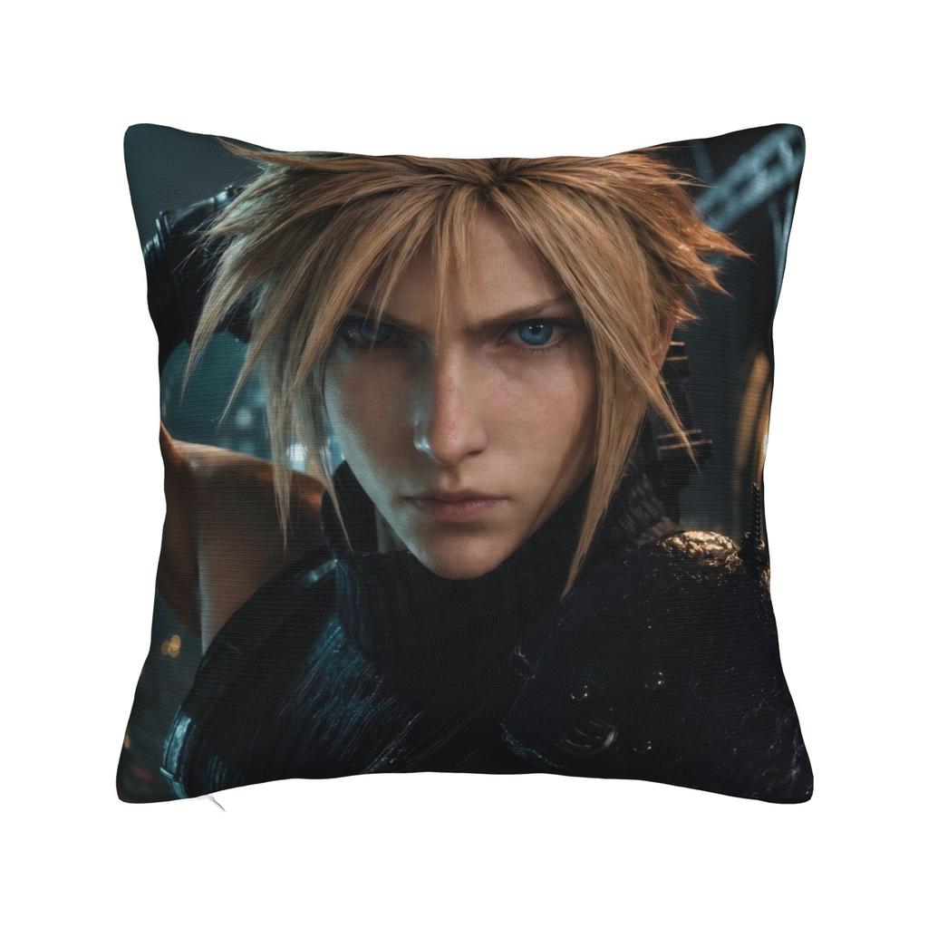 FF VII Pillowcases Cute Funny Pillow Case For Sofa Couch Bed Living Room Graphic Pillow Cover