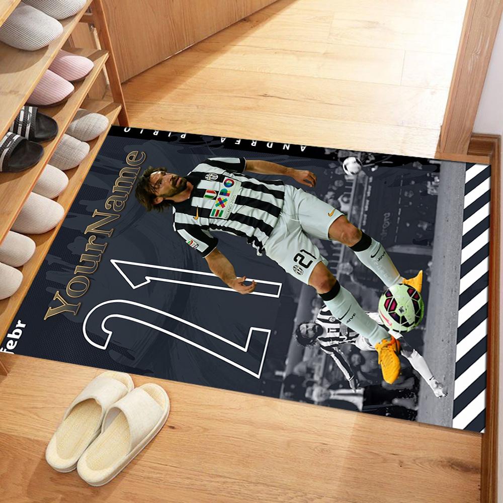 Juventus Personalized Name Area Rug Design for Dormitory Game Room Kitchen Decorate room Anti-slip Rug Anime Office Decor Wedding Party Gift