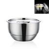 Stainless Steel Steaming Egg Bowls With Lid Anti Scald Food Mixing Bowl DIY Cake Bread Mixer