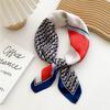 Cotton And Linen Small Square Scarf Silk Scarf Women'S Spring And Autumn New Style Artistic And Versatile Fashionable Temperament Headband Scarf