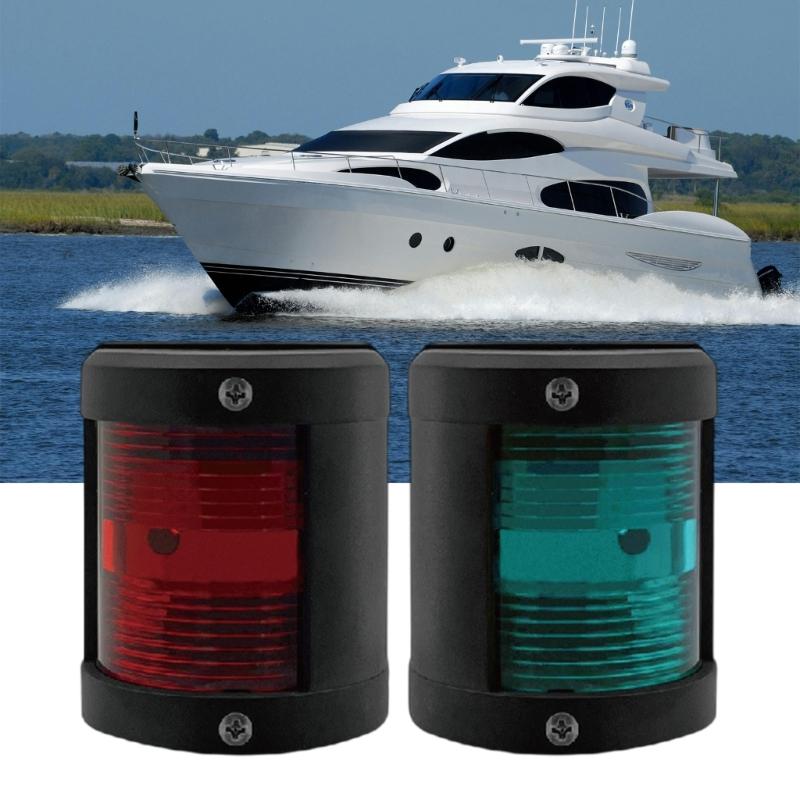 Marine LED Signal Lights Energy Efficient Navigation Aids Bright LED Boat Navigation Lights Quick Installs for Yachts