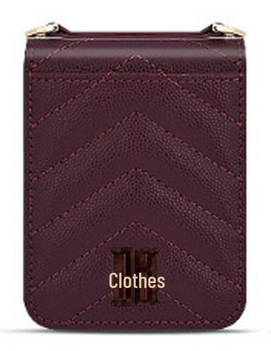 Кожаный чехол с ромбовидным узором для Samsung Z Flip3/4/5 — универсальный дизайн против падений