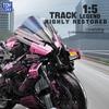Cyberpunk Pink Motorcycle Desktop Decorations 2045PCS Racing Building Block Model Kid Toys Christmas Easter Festive Gift Giving