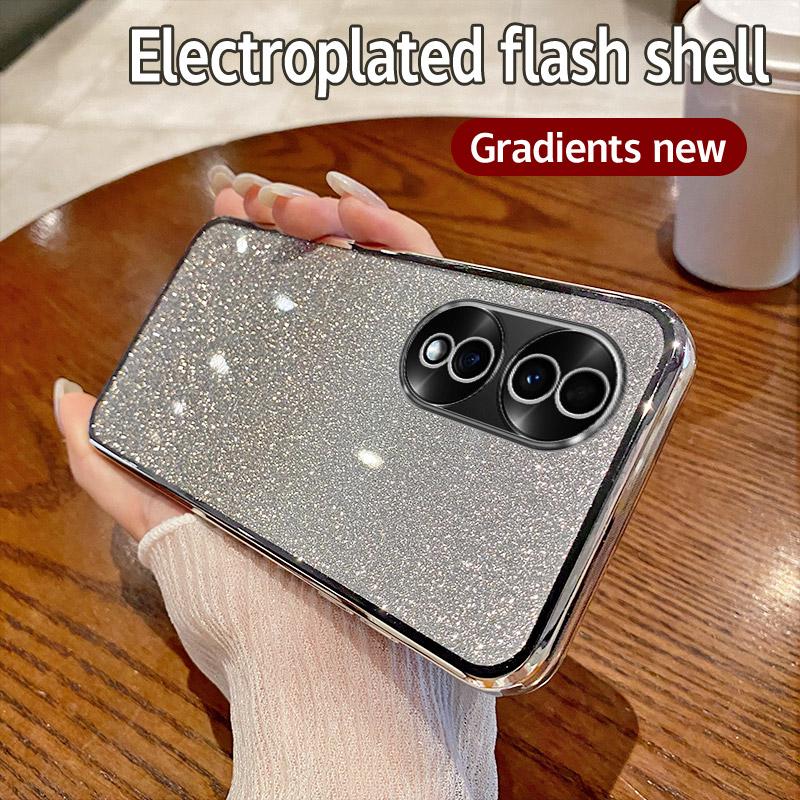 Чехол для Honor 70 Honor FNE-AN00, FNE-NX9 Чехол для телефона с блестящим покрытием, силиконовый объектив камеры, мягкая задняя крышка