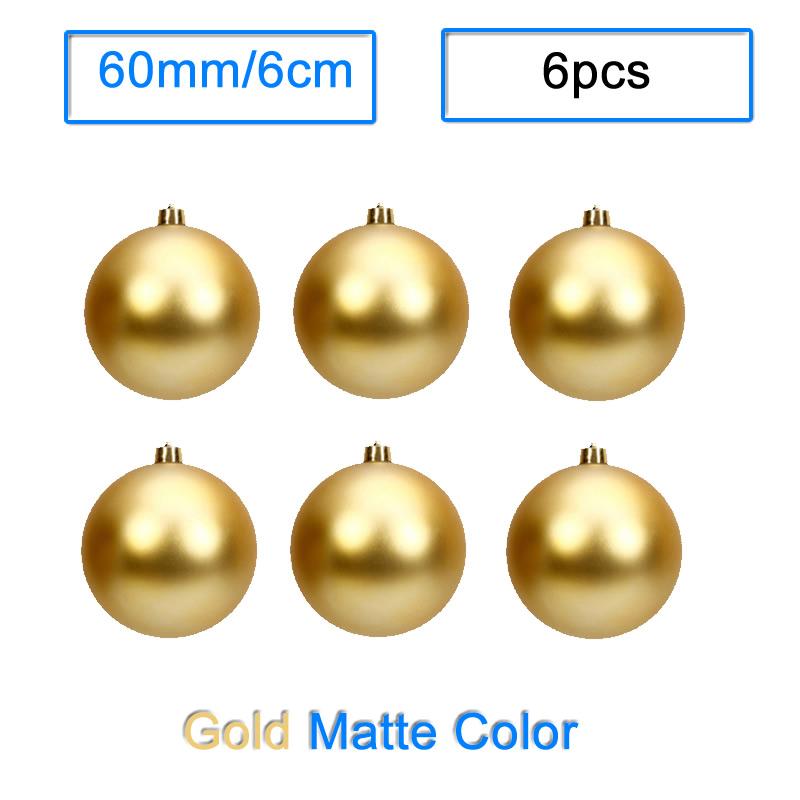 6pcs/Lot 6cm/2.4Inch Christmas Tree Decoration Color Hollow Balls Ornaments Hang Bauble Ball For Home Bar Party Decoration