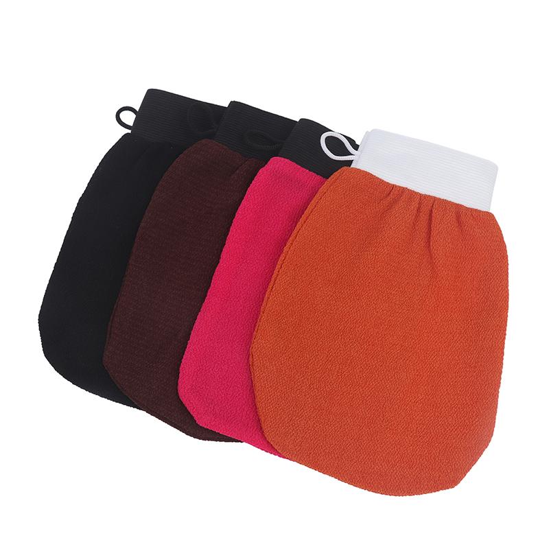 Двусторонняя рукавица-скраб для хаммама Волшебная перчатка для пилинга Отшелушивающая рукавица для удаления загара