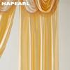 Набор NAPEARL 70-80% затемняющих новогодних атмосферных штор и карнизов, новогодние украшения для гостиной, спальни, домашний декор