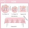 Креативное украшение для вечеринки на тему 21-го дня рождения, набор одноразовой посуды