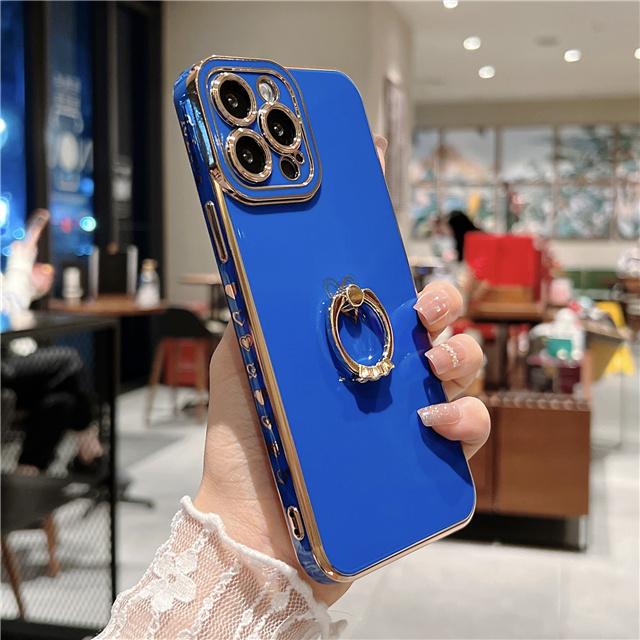 Силиконовый Держатель Кольцо Чехол для Телефона Для Для Iphone 11 12 13 14 15 16 Pro Max XR XS Покрытие Бампер Ударопрочный На SE 7 8 Plus Чехол