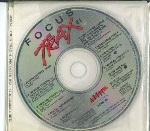 CD РАЗЛИЧНЫЕ Focus Trax 41 Декабрь 1993 ACDP041 ATTIC 1993 Канада Танцевальная Электроника Б/У