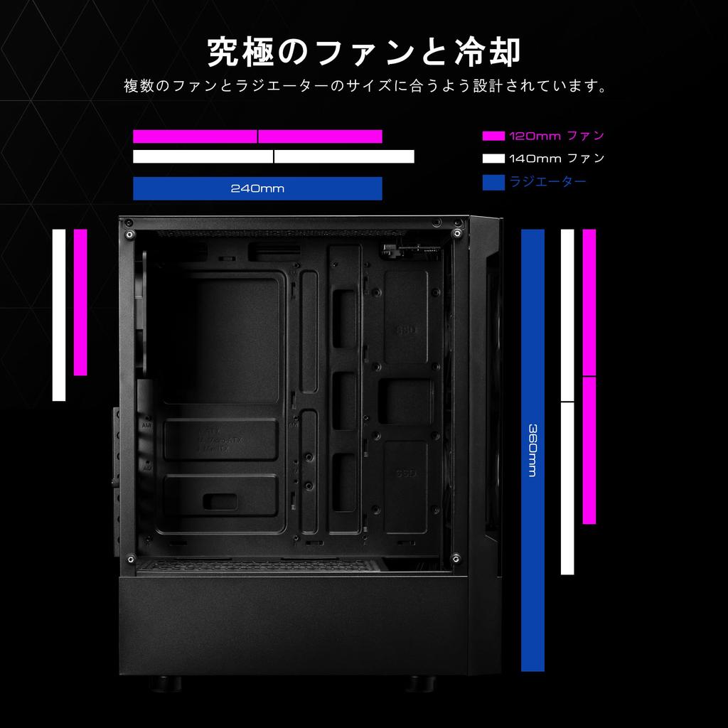 Корпус игрового ПК GAMDIAS TALOS E3 White, корпус Mid Tower ATX, панель из закаленного стекла, 3 вентилятора ARGB 120 мм, без инструментов, окно для установки, поддержка материнской платы до