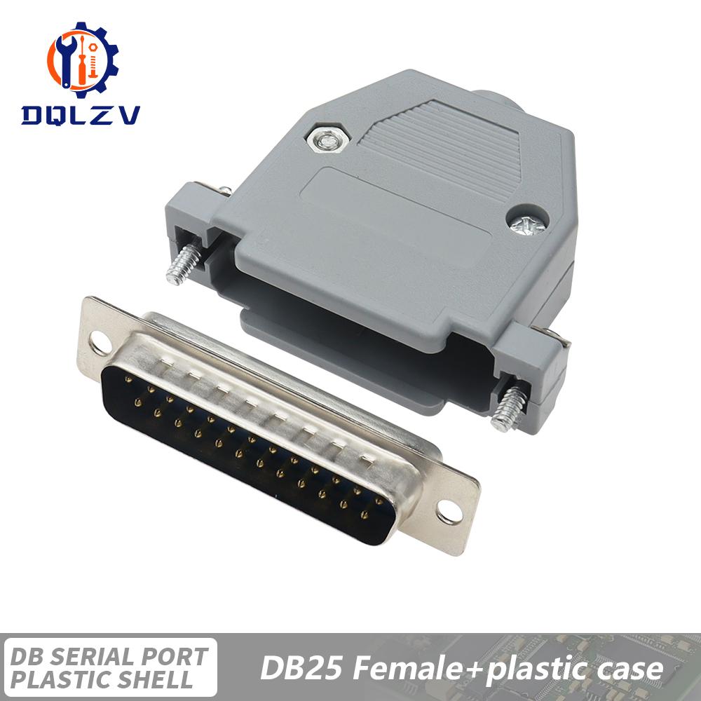 DB15 DB25 DB9 DB37 Параллельный Последовательный Порт Female/Male Паяный Разъем+Пластиковая Сборная Оболочка 37 9 15PIN VGA Адаптер