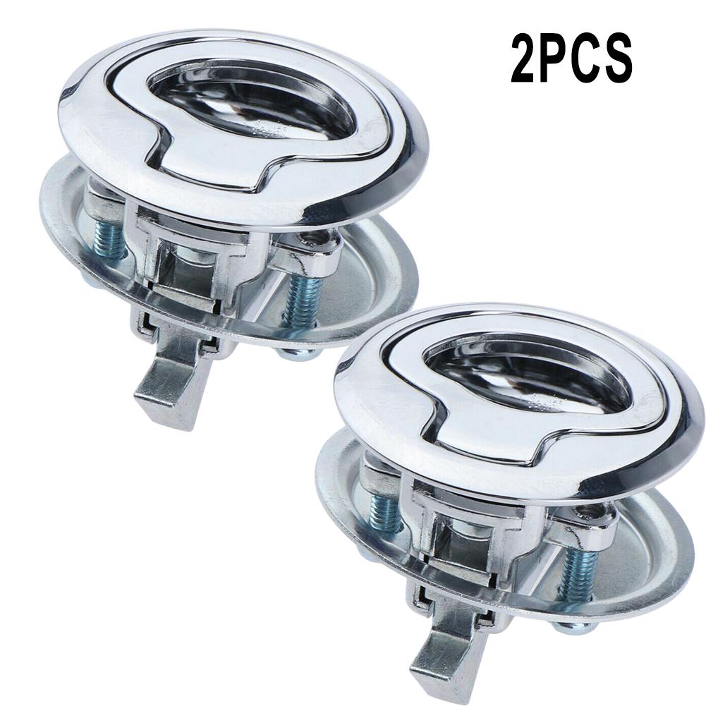 Marine Hatch Locking Locker Boat Embedded Flush Pull Hatch Slam Latch For Boat Alloy Latch Latch 1.77 Inch 2Pcs 4Pcs
