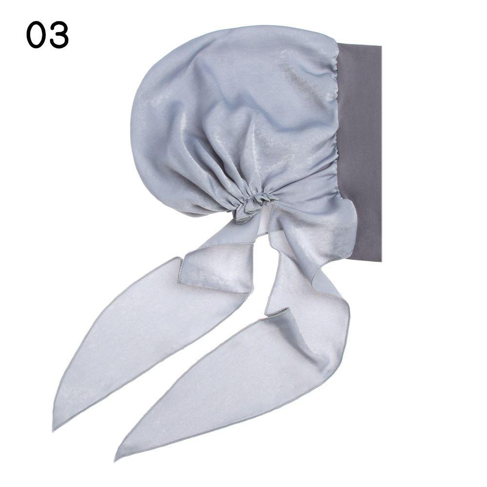 Adjustable Elastic Printed Pre-Tied Chemo Pirate Cap Cancer Head Scarf Muslim Turban Hair Loss Hat