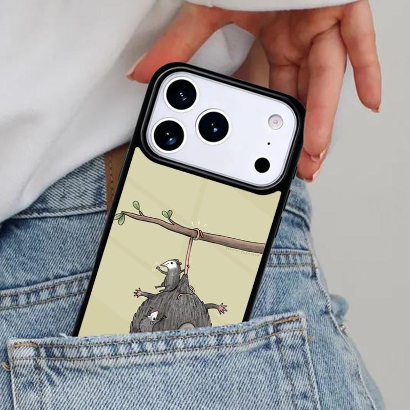 Dishwasher Possum Cute Phone Case for iPhone 16e 15 14 13 12 17 Pro Max Plus Air 17pro Cover Coque