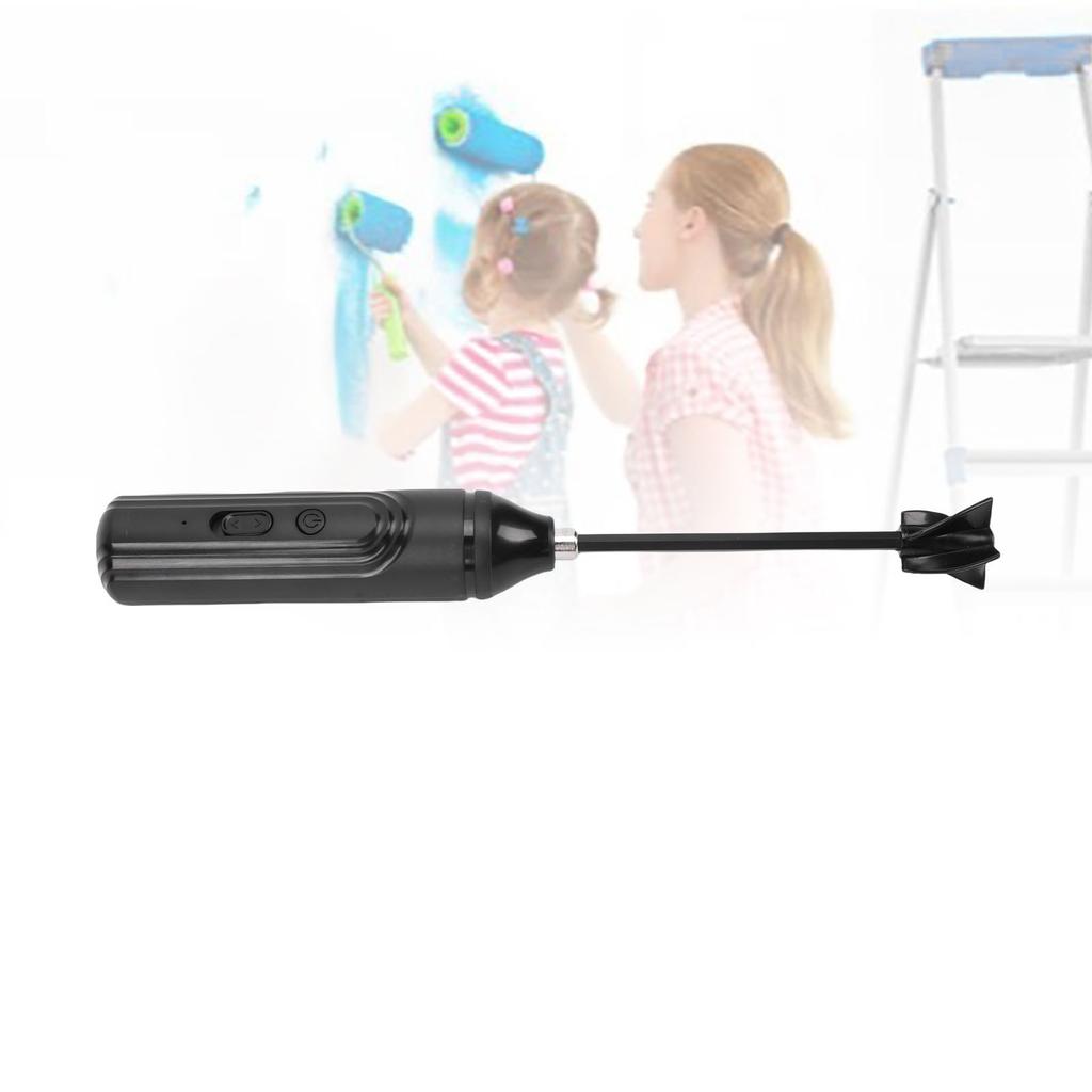 Ручной миксер для смолы с 4 лопастями ПВХ Перезаряжаемый Бесщеточный Электрический Перемешиватель для смолы для смешивания силиконовой краски   Поделки