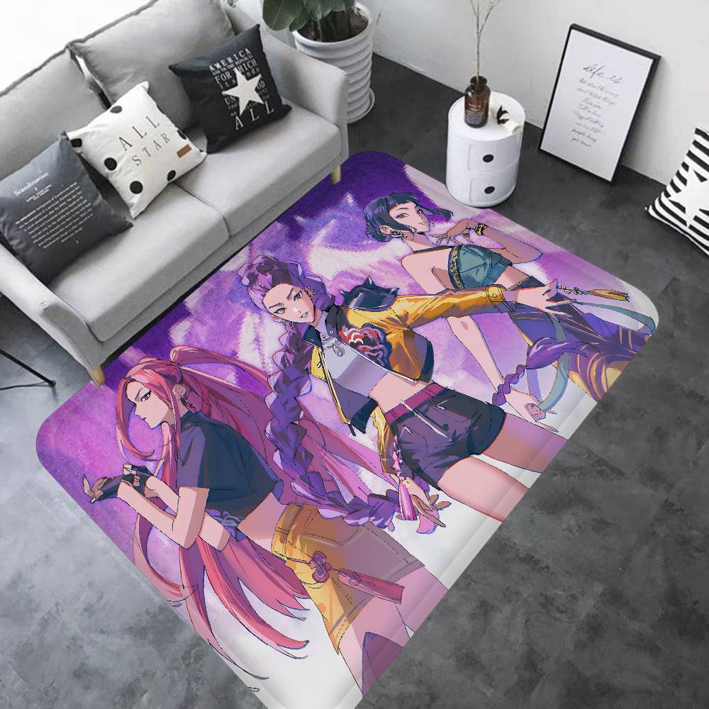 Kpop D-demon Hunters Entrance Door Mat Nordic Style Bedroom Living Room Doormat Home Balcony Anti-Slip Modern Home Decor