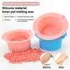 Wax Warmer Replacement Pot Heat-Resisting Silicone Bowls Non-Stick Pan Liner Easy Clean Hair Removal Melting Waxing Bowls