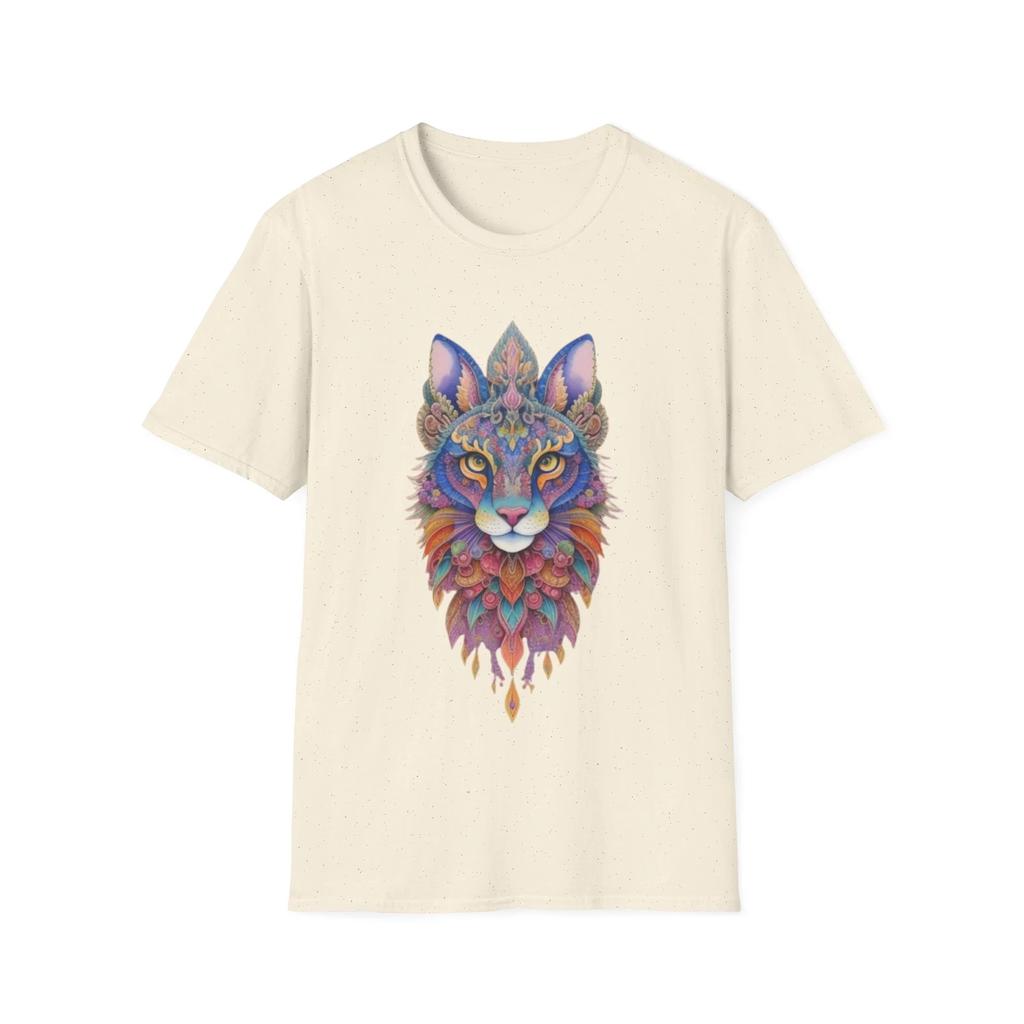 Psychedelic Cat T shirt, Colorful Graphic Tee, Trippy CaT shirt, Cat Lover Gift